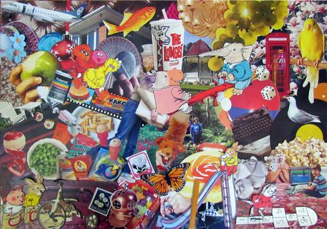 Collage of childhood memories made for my sister. Kare Grayson MFA. Nostalgia Painting, Memory Collage, Memories Art, Childhood Memories Art, Ib Art, Drawings Ideas, Childhood Nostalgia, Rich Kids, The Pure