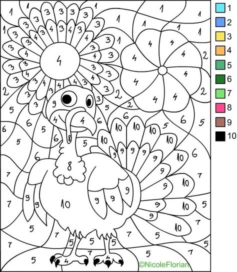 Nicole's Free Coloring Pages: COLOR BY NUMBER * THANKSGIVING COLORING PAGE Thanksgiving Color By Number, Free Thanksgiving Coloring Pages, Disney Thanksgiving, Turkey Coloring Pages, Thanksgiving Color, Thanksgiving Break, Thanksgiving Coloring Pages, Free Thanksgiving, Color By Numbers