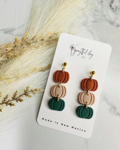 🎃🍂 The Halloween Collection is officially LIVE! 🍂🎃 I’ve been working on some spooky and cute designs, and I’m excited to share my new fall and Halloween-inspired earrings with you! From cute pumpkins to playful ghosts, these handmade polymer clay earrings are the perfect touch to complete your autumn look. Whether you’re gearing up for Halloween or just love fall vibes, there’s something for everyone. 👻✨ Available now in the shop! Get yours before they sell out! 🎃👻✨ Link in bio to shop! ... Pumpkin Clay Earrings, Pumpkin Clay, Cute Pumpkins, Autumn Look, Cute Pumpkin, Love Fall, Handmade Polymer Clay, Fall Looks, Fall Vibes