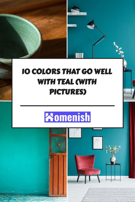 Teal is a vibrant and versatile color that can add a touch of sophistication to any space. But what colors go well with teal? In this article, we'll explore 10 stunning colors that pair perfectly with teal, so you can create a look that is both stylish and harmonious. Interior Design Teal Accents, Colors That Go With Teal, Teal Bathroom Paint, Teal Armchair, Painted Wooden Chairs, Teal Rooms, Teal Bathroom, Teal Living Rooms, Teal Sofa