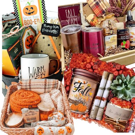 Holiday Themed Halloween Fall Gift Boxes Photos Are Only Box Ideas They Will Not Be The Same Items But Will Do Close If You Tell Me Box Style You Like Best. I Will Do What I Can. Will Be Quality Items Will Not Be Packed Full Of Cheap Brands. Can Ask For Types Of Items And Colors But No Promises That You Will Get Items Asked For! Will Do My Best!! Fall Birthday Gift Ideas, Fall Themed Gift Baskets, Creative Gifts For Your Boyfriend, Fall Gift Basket Ideas, Soda Cakes, Themed Gift Boxes, Fall Gift Ideas, Cake Gift Basket, Christmas Gift For Your Boyfriend