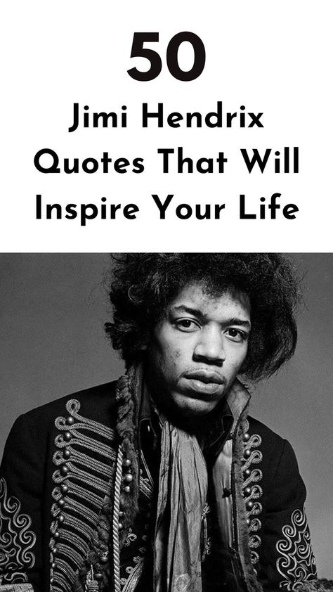 Check out these inspirational Jimi Hendrix quotes that will fuel your inspiration to work hard for your dreams. #jimihendrixquotes #inspiration Jimi Hendrix Quotes, Chase Your Dreams, Navigating Life, The 20th Century, Top 50, Hendrix, Work Hard, 20th Century, Dreaming Of You