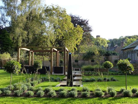 Where do I start with such a big space ? - ROB HOWARD GARDEN DESIGN Garden Slope, Drought Tolerant Garden, Garden Deck, Lawn And Landscape, Big Garden, Fish Farming, Sustainable Garden, Deck Garden, Ornamental Grasses