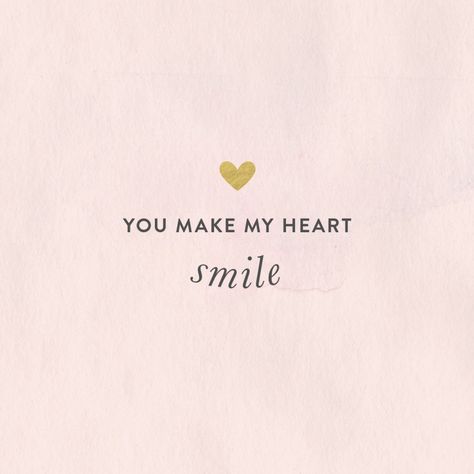 You make my heart smile: http://www.stylemepretty.com/2015/03/10/our-favorite-quotes-of-2015-so-far/ Cute Smile Quotes, Make Me Happy Quotes, Top Quotes, I Love You Quotes, Love Yourself Quotes, Cute Love Quotes, Heart Quotes, Quotes For Him, Love Quotes For Him