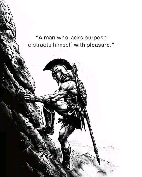 Man who doesn't have a purpose in life often seeks short-term pleasures to fill the void and avoid facing the more important questions of life. But these brief pleasures can never really fill the soul, leaving a feeling of emptiness that won't go away.  You can only be truly happy when you live with purpose and set goals that are in line with your values and interests. When you find your purpose, things that used to interest you stop appealing, and you feel a deeper, longer-lasting satisfaction Live With Purpose Quotes, You Are Unique Quotes, Quotes About Purpose, Unique Motivational Quotes, Feeling Of Emptiness, Discipline Quotes, Be Focused, Stoicism Quotes, Find Your Purpose