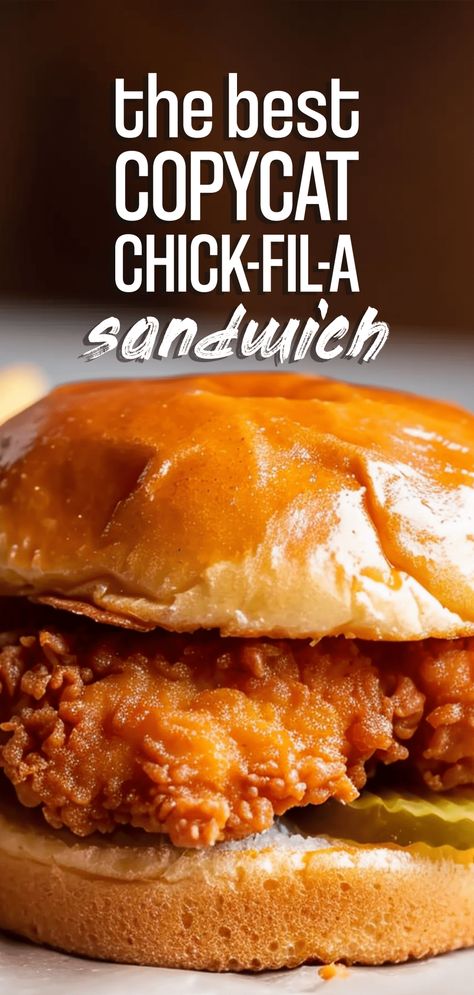 Copycat Chick-Fil-A Chicken Sandwich [35 Minutes] – Chasety Homemade Chickfila Sandwich, Copycat Chick Fil A Chicken Sandwich, Chick Fila Sandwiches, Chik Fila Sandwich Recipe, Diy Chicken Sandwich, Chickfila Spicy Chicken Sandwich Recipe, How To Make A Chicken Sandwich, Homemade Chick Fil A Sandwich, Fried Chicken Sandwiches Recipes