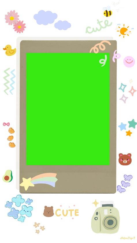 Frame Aesthetic Green Screen, Frame Edit, Phone Template, Graphic Shapes Design, Photo Strip, Photo Frame Design, Cute Frames, Green Screen Video Backgrounds, Photo Booth Frame