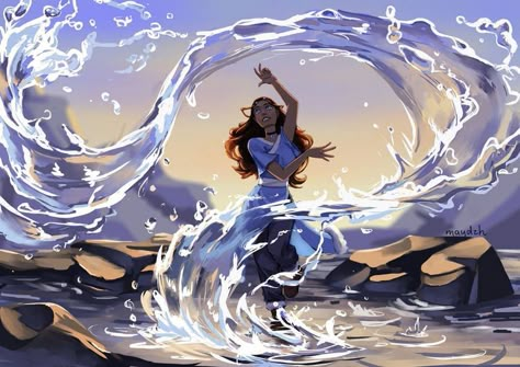 Water Bending, Avatar Series, The Last Avatar, Avatar Cartoon, The Legend Of Korra, Avatar Fan Art, Avatar The Last Airbender Art, Team Avatar, Avatar Characters