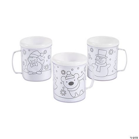 Oriental Trading : Customer Reviews : DIY Winter Mugs Winter Mugs, Gifts For Mom And Dad, Fun Home Activities, Diy Winter, Diy Mugs, Festive Crafts, Snowman Gifts, Class Gift, Diy Activities