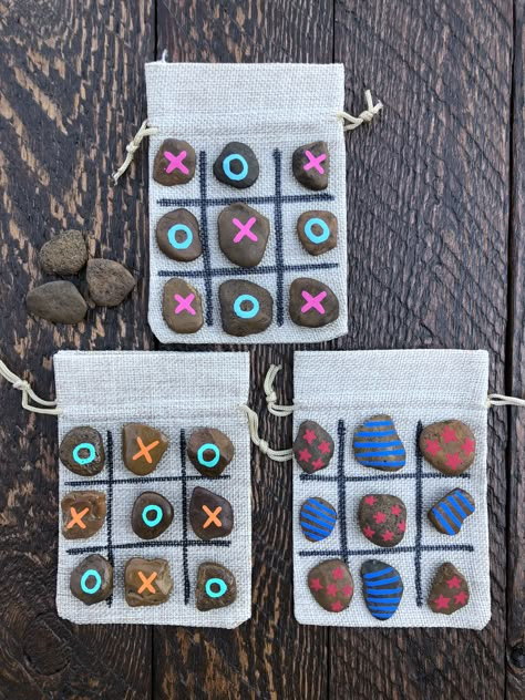 Painted Rock Tic Tac Toe, Tick Tack Toe Diy Clay, Rock Crafts To Sell, Tic Tac Toe Rocks, Rock Tic Tac Toe, Market Day Ideas, Ideas For House, Painted Rocks Kids, Tic Tac Toe Game