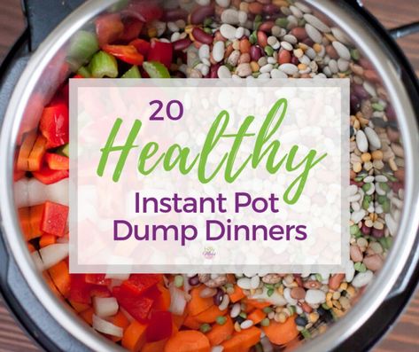 20 Healthy Instant Pot Dump Dinner Recipes Dump Dinner Recipes, Meals Instant Pot, Instant Pot Dump, Instant Pot Freezer, Healthy Instant Pot, Pot Recipes Healthy, Dump Dinners, Pot Recipes Easy, Dump Meals