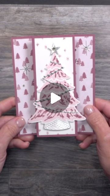 Tri Fold Cards Tutorial How To Make, Z Fold Cards Templates, Fancy Fold Card Tutorials How To Make, Interactive Cards Tutorial, Fancy Fold Card Tutorials Templates, Folded Christmas Cards, Stamping Projects, Fancy Fold Card Tutorials, Tri Fold Cards