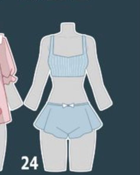 Anime Pajamas Outfit, Anime Pajamas Drawing, Anime Pajamas, Pajama Outfit, Anime Clothes, Drawing Anime Clothes, Anime Outfits, Pajamas Women, Drawing Reference