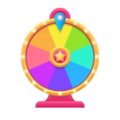 Cartoon fortune wheel illustration. | Premium Vector #Freepik #vector #light #cartoon #3d #colorful Lucky Wheel Design, Fortune Wheel, Spin Wheel Design, Lucky Wheel Game, Spin The Wheel Design, Roulette Wheel Illustration, Wheel Of Fortune Game, Circus Tent Illustration, Roulette Game