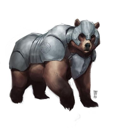 Bear Companion, D D Character Ideas, Beast Creature, D D Monsters, Wildlife Artwork, Critical Role Fan Art, Vox Machina, Fantasy Monster, Animal Companions