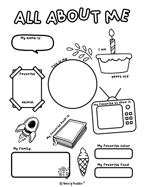 All About Me Template For Adults, All About Me Questions, All About Me Template, All About Me Project, About Me Worksheet, All About Me Preschool Theme, Me Worksheet, Me Template, About Me Poster