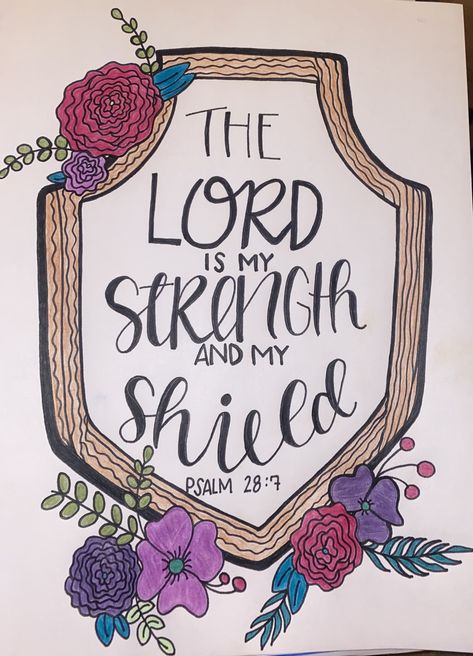 My hand drawn scripture doodle Bible Verse Art Doodles Lettering, Bible Verse Lettering Scripture Doodle, Scripture Drawings Doodles, Scripture Doodles Hand Drawn, Christian Doodles Simple, Bible Verse Drawing, Scripture Drawings, Worship Painting, Prismacolor Flowers