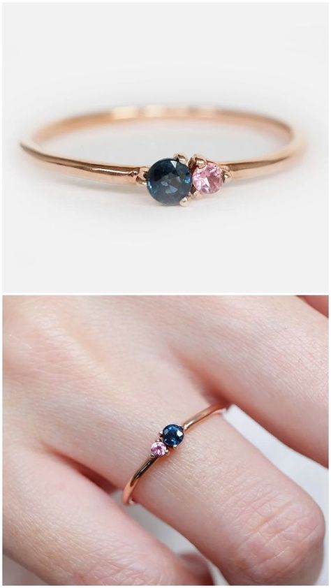 Birthstone engagement rings