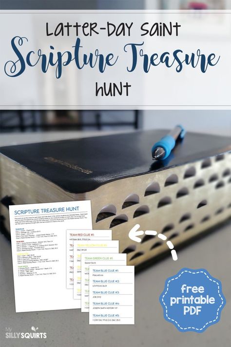 Scripture Treasure Hunt Lds, Lds Ym/yw Combined Activities, Lds Scavenger Hunt Mutual Activities, Lds Games For Youth, For The Strength Of Youth Activities, Scripture Scavenger Hunt Lds, Lds Scavenger Hunt, Yw Activities Ideas, Book Of Mormon Scavenger Hunt