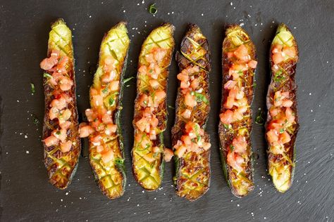 We Tried The Thomas Keller Zucchini and Now We Want to Pair It with Everything Thomas Keller Zucchini, Luncheon Recipes, Fresh Basil Recipes, Bruschetta Toppings, Roasted Zucchini, Roast Zucchini, Thomas Keller, Bake Sale Recipes, Basil Recipes