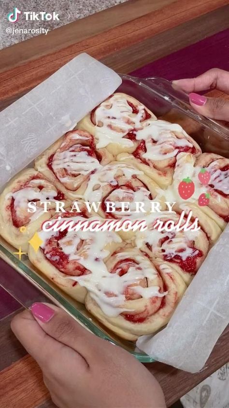 Strawberry Cinnamon Rolls, Kuih Lapis, Dandelion Jelly, Dandelion Recipes, Easy Baking Recipes Desserts, Tasty Baking, Sweet Snacks Recipes, Baked Dessert Recipes, Fun Baking Recipes