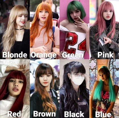 Follow please Blackpink Lisa Hair Color, Lisa Blackpink Hair, Lisa Hair Color, Blackpink Hair Color, Lisa Collage, Blackpink Hair, Back To School Haircuts, Short Hair Brown, Lisa Hair