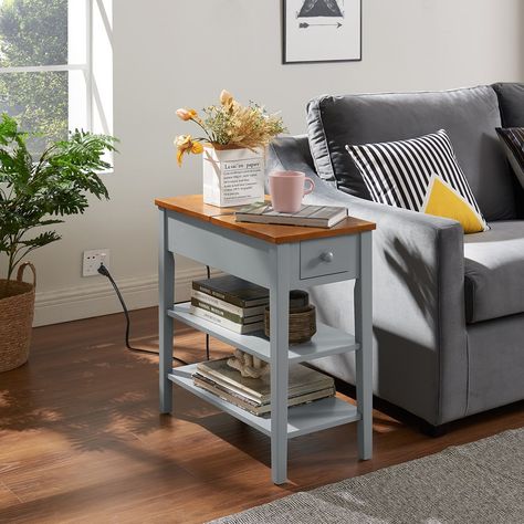 Grey side table