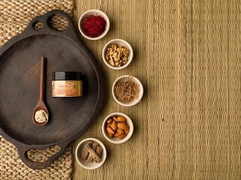 Concept Styling on Behance Kama Ayurveda, Soap Photography, Organic Face Cream, Massage Place, Natural Face Cream, Massage Cream, Skincare Products Photography, All Natural Makeup, Ayurvedic Products