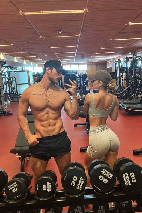 Couple Workout Aesthetic, Gym Couple Aesthetic, Theo Silva, Winter Hamilton, Fitness Couple, Elsie Silver, Gym Couple, Gym Partner, Goal Board