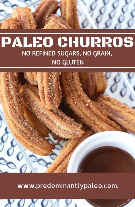 PALEO CHURROS Paleo Mexican Dessert Recipes, Almond Flour Churros Recipe, Paleo Churros, Gluten Free Treats Recipes, Cinnamon Dessert Recipes, Paleo Mexican, Paleo Deserts, Dessert Night, Grocery Planning