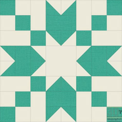 Piece N Quilt: How to: Stepping Stones Quilt Block - 30 Days of Sewing Quilt Blocks Barn Quilts For Sale, Block Quilt Ideas, Quilting Squares, Big Block Quilts, Two Color Quilts, Barn Quilt Designs, Block Quilts, Quilt Square Patterns, Block Quilt