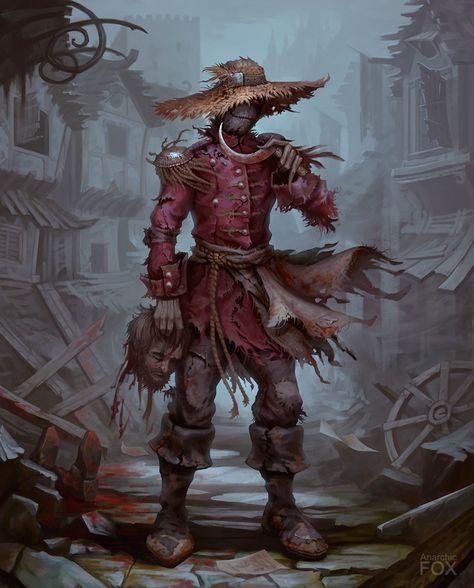 Scarecrow Character, 다크 판타지, Dungeons And Dragons Characters, Dungeons And Dragons Homebrew, Monster Design, Creature Concept, Monster Art, Fantasy Inspiration, A Character