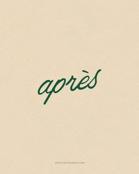 Hand drawn script font that says aprés in forest green color Healthy Design Graphics, Refined Logo Design, Preppy Logo Ideas, Hand Drawn Logo Branding, Timeless Fonts Logos Design, Bookshop Logo Design Ideas, Different Logo Styles, Logos And Branding, Cool Brand Logos