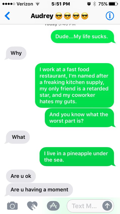 Spongebob Text Message Prank, Funny April Fools Pranks Over Text, Muffin Man Text Prank, Pranks To Do Over Text, Text Prank On Boyfriend, Prank Text Messages Boyfriend, Spongebob Text Prank, Best April Fools Pranks Over Text, Funny Text Pranks Boyfriends