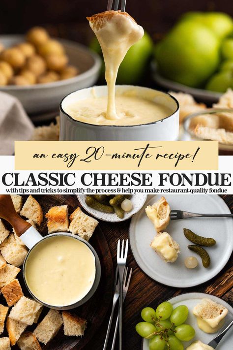 Fondue Recipes Non Alcohol, Turtle Fondue Recipe, Mini Fondue Ideas, Chocolate Fondue Dippers Ideas, Fall Fondue Recipes, How To Make Fondue Cheese, Fondue Cheese Recipe Easy, Diy Cheese Fondue, Fondue Meat Recipes