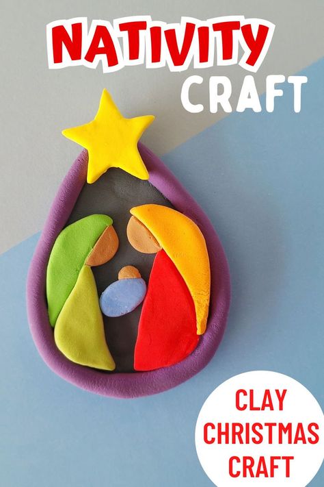 Clay Nativity Scene, Clay Nativity, Nativity Craft, Nativity Scene Diy, Diy Nativity, Family Christmas Party, Christmas Clay, Nativity Ornaments, Nativity Crafts