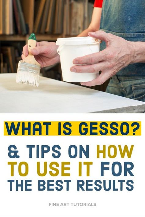 What is gesso and how do you use it? Find more information about what gesso is, the type of gesso you should use and how to prime a surface to get the best possible results. #gesso #whatisgesso #paintingtutorials #surfacepriming #canvaspriming #canvasprep #canvaspreparation Gesso Board Painting, How To Gesso A Canvas, Gesso Diy How To Make, How To Make Gesso For Canvas, How To Use Gesso On Canvas, What Is Gesso Used For, How To Use Gesso, How To Make Gesso, Diy Gesso