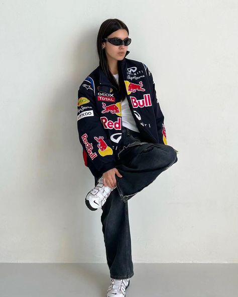 Finally! the wait is over 😭 . Gear up like the pros with the Shop Premium Red Bull Racing Jacket by DWNTWN. This official F1 team apparel combines style and functionality for the ultimate motorsport enthusiast. Made with high-quality materials, this REDBULL JACKET features a sleek design, printed team logos, and adjustable cuffs for a customized fit. Available in sizes S, M, L, XL, XXL, 3XL, 4XL, and 5XL, this jacket is perfect for fans of Red Bull Racing. Stand out from the crowd and show y... Red Bull Racing Jacket, F1 Jacket, F1 Retro, Racing Jackets, Racing Gear, Racing Jacket, Red Bull Racing, Jacket For Men, Team Apparel