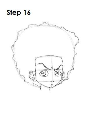 Huey Boondocks, Boondocks Huey, Huey Freeman, Boondocks Drawings, The Boondocks, Cartoon Drawing Tutorial, Easy Cartoon Drawings, Graffiti Characters, Pop Art Wallpaper