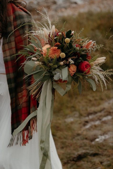 Scottish Heather Wedding Bouquet, Glencoe Elopement, Elopement Bouquet, Scottish Heather, Wedding Flower Design, Boho Wedding Bouquet, Florist Wedding, Scotland Wedding, Quirky Wedding