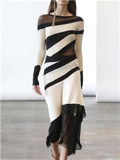 Dona Karan, Looks Street Style, Black And White Stripes, Black White Fashion, Donna Karan, Looks Style, White Fashion, Beautiful Gowns, Look Chic