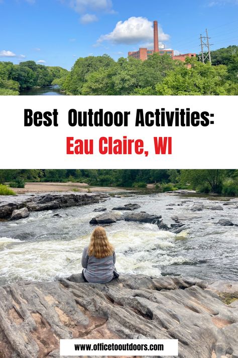 Head to Eau Claire, WI to get your fill of fun outdoor activities. The city has tons of offerings from kayaking routes and beautiful bike paths to state parks and river tubing trips. eau claire wisconsin | outdoor travel | outdoor adventures | us travel | summer roadtrips | summer destinations | explore more | explore outdoors Things To Do In Eau Claire Wi, River Tubing, Wisconsin State Parks, Eau Claire Wisconsin, Tubing River, Bucket List Vacations, Fun Outdoor Activities, Cycle Ride, Beautiful Bike