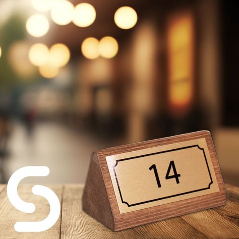 Wooden Table Numbers – Smart Hospitality Supplies Table Numbers Restaurant, Table Front View, Table Numbering, Real Wood Table, Wood Table Numbers, Wooden Table Numbers, Wooden Table, Seating Arrangements, Wooden Tables