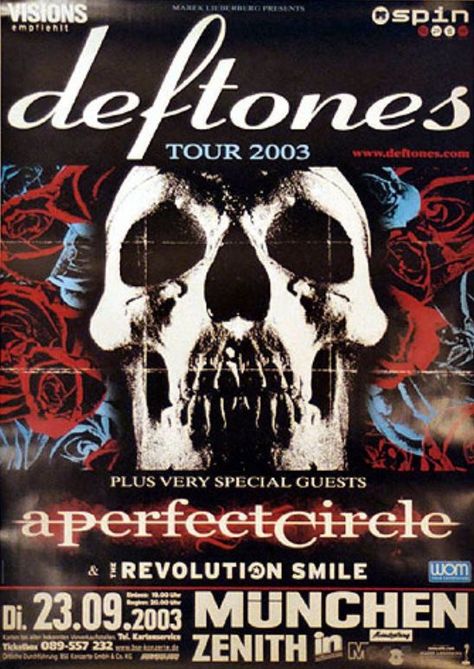 Deftones Concert, Deftones Poster, Printable Wall Poster, Rock Poster Art, Grunge Posters, Punk Poster, Concert Poster, Iphone Wallpaper Photos, Free Poster