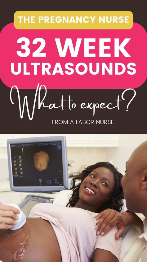 Getting an ultrasound at 32-weeks is very different than getting one earlier on in your pregnancy.  In this article we're going to talk about the different reasons why they might order an ultrasound, what to expect when you see it and what the results might mean for you.  So, let's get going! 30 Week Ultrasound, Pregnant Ultrasound, 3d Ultrasound, Pregnancy Timeline, Pregnancy Ultrasound, Ultrasound Technician, 4d Ultrasound, 32 Weeks Pregnant, First Ultrasound