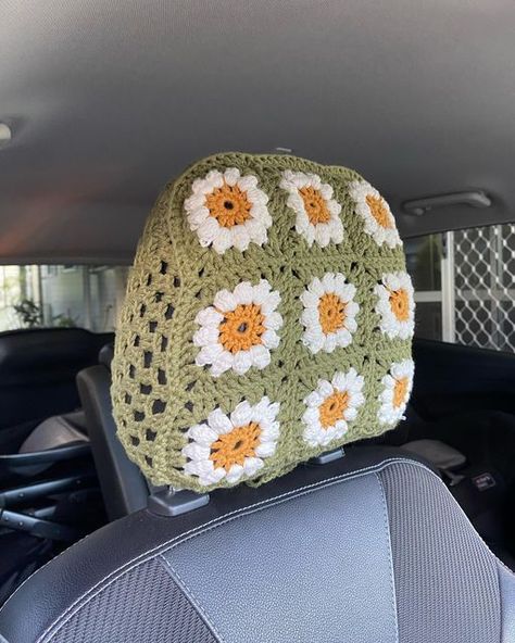 Crochet designer on the Sunny Coast ☀️ on Instagram: "CLOSED 🌟 PATTERN TESTERS NEEDED 🌟 If you would like to test my crochet HEAD REST COVER pattern, the application is in the link in my bio. Looking for around 10 testers and will hopefully choose over the next couple of days. 💕 Seat belt cover pattern now ready for purchase on ribblr!" Car Seat Headrest Crochet Cover, Seatbelt Crochet Cover, Crochet Surfboard Cover, Crochet Car Seat Belt Cover, Crochet Headrest Cover Pattern, Car Headrest Cover Crochet, Crochet Seat Belt Cover Free Pattern, Crochet Car Seatbelt Cover, Things To Crochet For Your Car