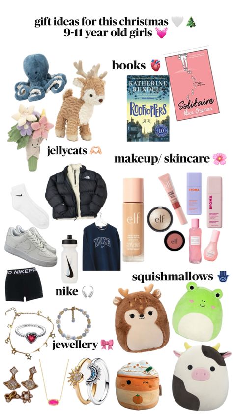 9-11 year old girls 🩷 Gift Ideas For 11 Yr Girl, What To Get A 11 Yo For Christmas, Christmas List Ideas 9-10 Years Old, 11 Year Girl Gift Ideas, Christmas Ideas For 11 Year Girl, Christmas Gift Ideas For 11 Year Girl, Gift Ideas For 11 Year Girl, Teen Christmas Wishlist, Christmas Presents For Girls