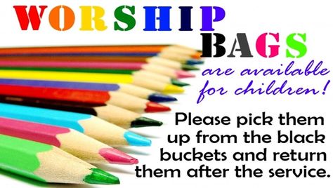 I've been reading a lot of posts about ideas for worship bags, and at a recent conference of Christian Educators I attended a workshop w... Quiet Bags For Church, Worship Bags For Kids, Church Busy Bags, Quiet Bags, Kids Church Activities, Kids Worship, Church Outreach, Church Youth Group, Family Ministry