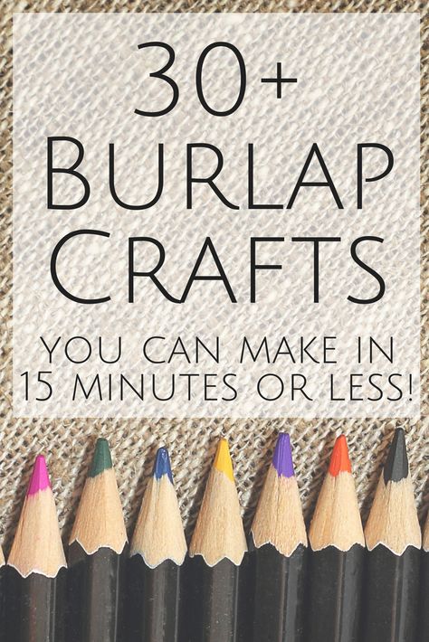 Get great ideas for burlap decor, crafts, and so much more! All that take 15 minutes or less to make! Activities Coordinator, Spider Silhouette, Burlap Crafts Diy, Flower Making Tutorial, Recycle Craft, Wedding Burlap, Craft Recipes, Burlap Canvas, Burlap Projects