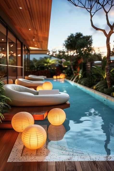 15 Stunning Above Ground Pool Ideas for Your Backyard 3 Yard Oasis Ideas, Back Yard Oasis, Landscape Design Pool, Retro Patio Furniture, Awesome Pools, Backyard Pool Parties, Pool Jacuzzi, Dream Backyard Pool, Lush Landscaping